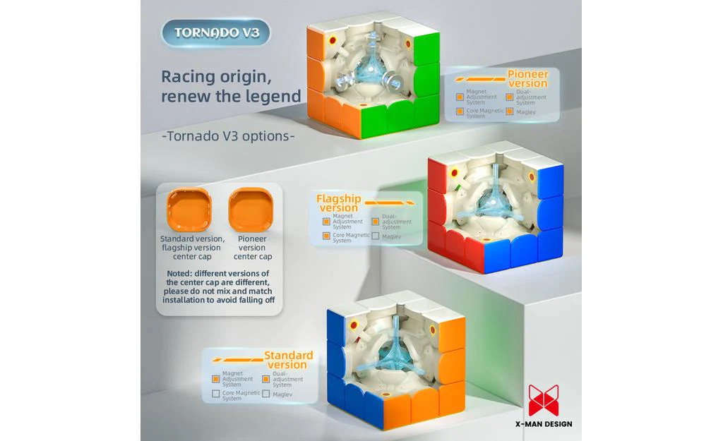 Rubik QiYi X-Man Tornado V3 M Flagship 3x3x3 có nam châm
