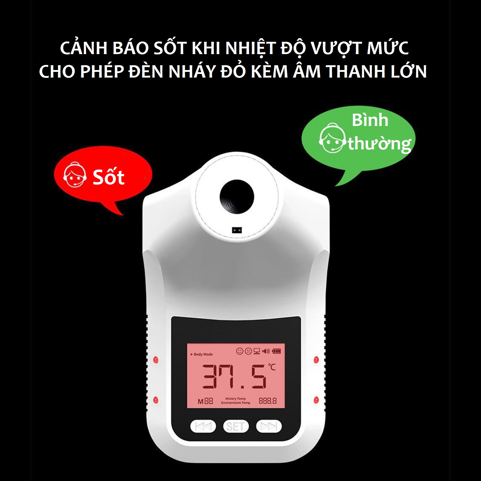 Máy đo thân nhiệt cảm ứng hồng ngoại K3 pro