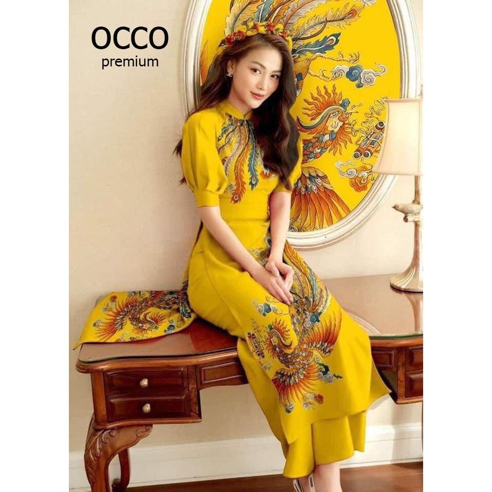 Áo dài cách tân họa tiết siêu đẹp AD250 [HÀNG XUẤT NHẬT-HÀN QUỐC