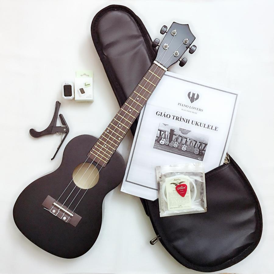 Combo đàn Ukulele Concert TL cao cấp 7 trong 1