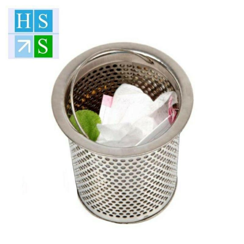 Giỏ lọc rác cho bồn rửa bát, rửa chén bằng inox 304 kèm nắp