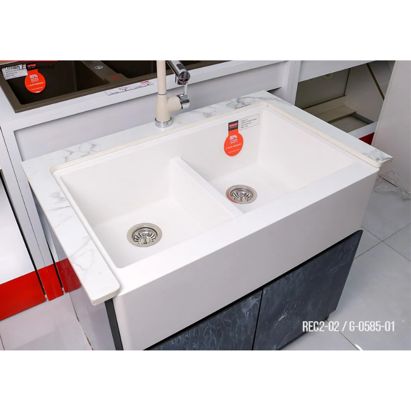 Chậu Rửa Chén Carysil REC2 - Đá Granite - Hàng Chính Hãng