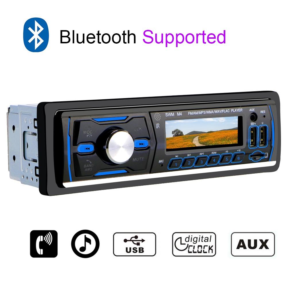 Máy nghe nhạc MP3 1 Din hỗ trợ FM/AM/RDS/DAB +/MP3 Bluetooth cho xe hơi