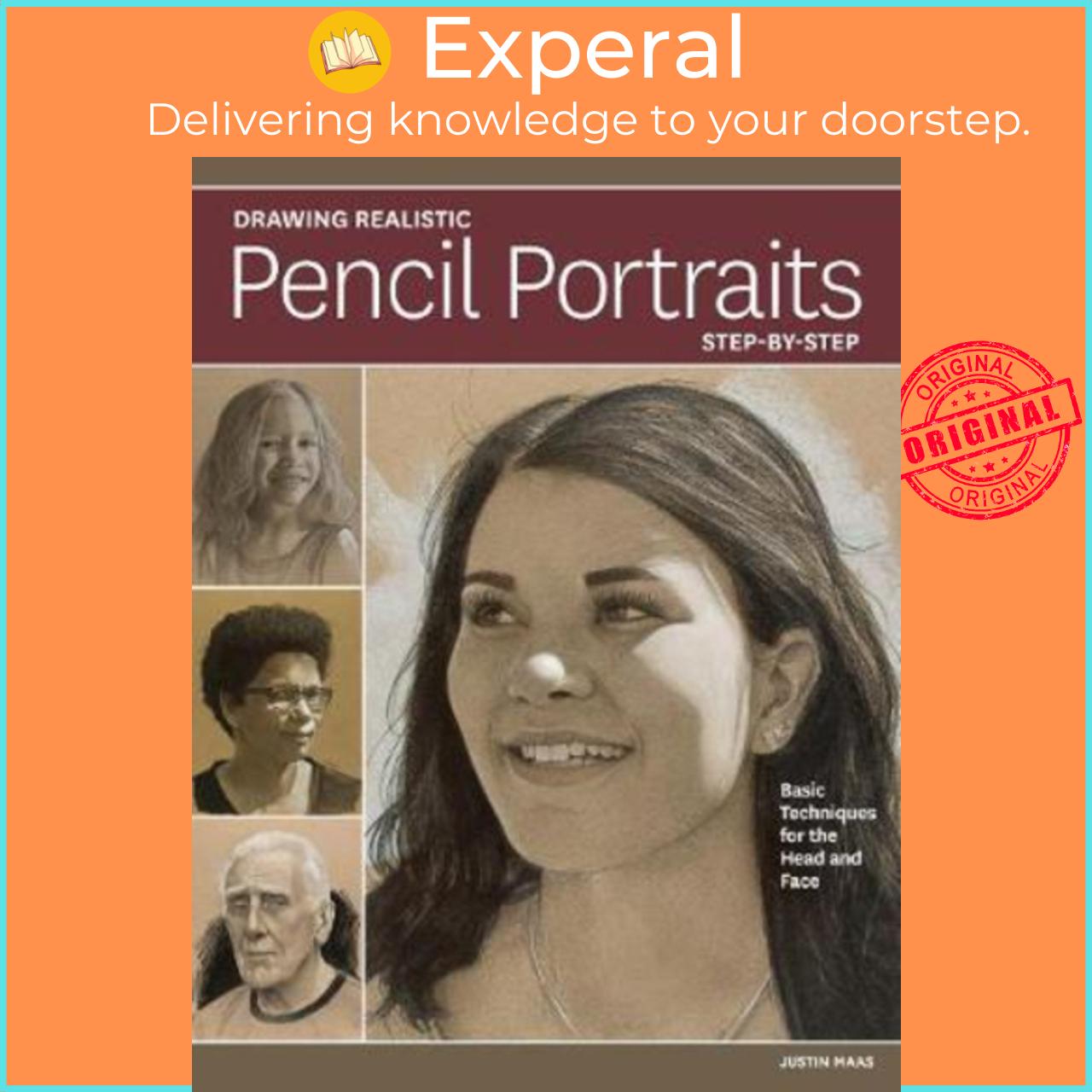 Sách - Drawing Realistic Pencil Portraits Step by Step : Basic Techniques for the Hea by J. Maas