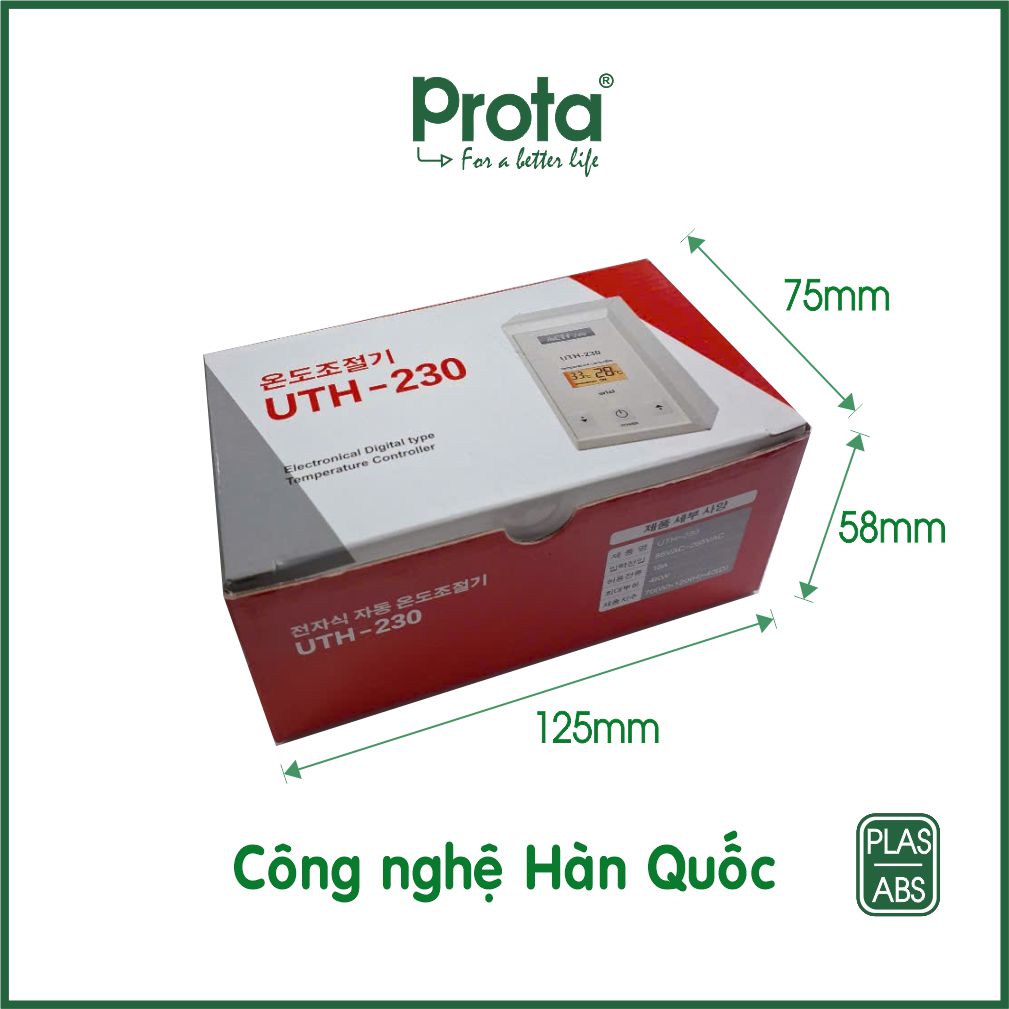 [CHÍNH HÃNG] Bộ điều khiển nhiệt độ UTH-230 – tự động cho máy xông hơi - Công nghệ Hàn Quốc