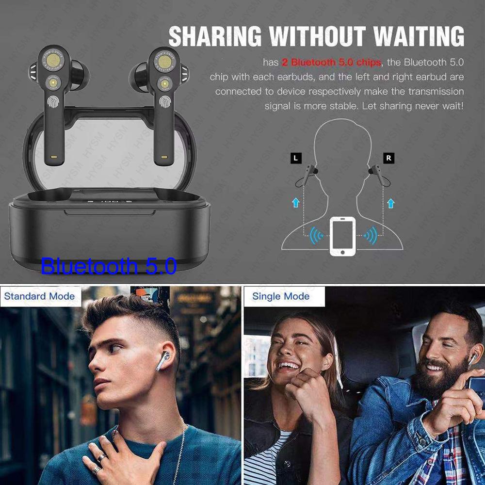 5.0 Tai Nghe Không Dây Bluetooth-Tai Stereo Auriculares Đôi Micro Loại Bỏ Tiếng Ồn Tws Bluetooth Tai Nghe