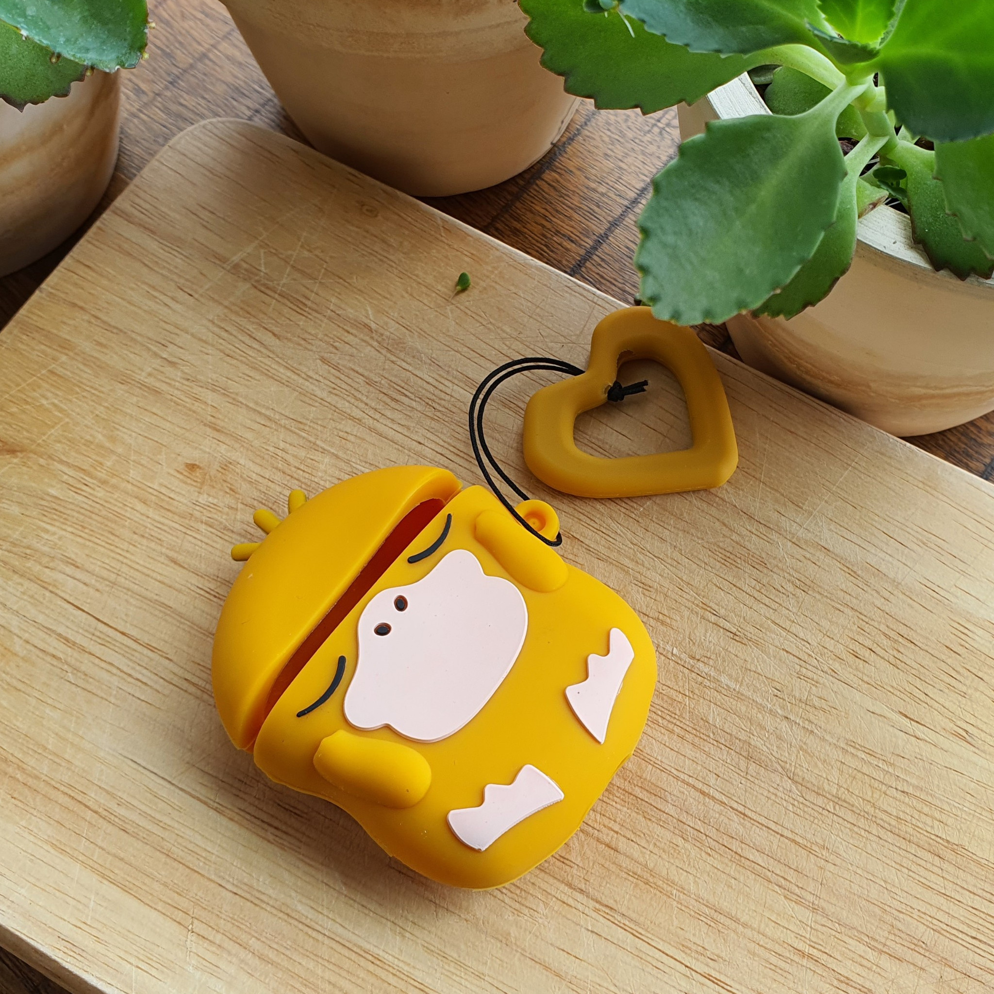 Bao Case Silicon Cho Tai Nghe Apple AirPods 1 / AirPods 2 - Hình Vịt Koduck Ngu Ngốc