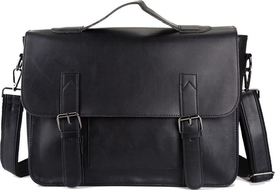 Men's Retro Briefcase Crazy Horse Leather Waterproof Laptop Business Bag