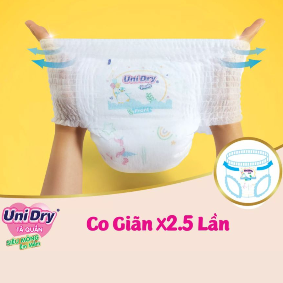 Tã Quần Siêu Mỏng UniDry Ultrathin Gói Cực Đại Size M74