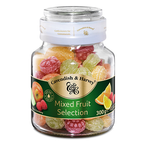 Kẹo trái cây Cavendish & Harvey vị Mixed Fruit Selection hủ 300gr