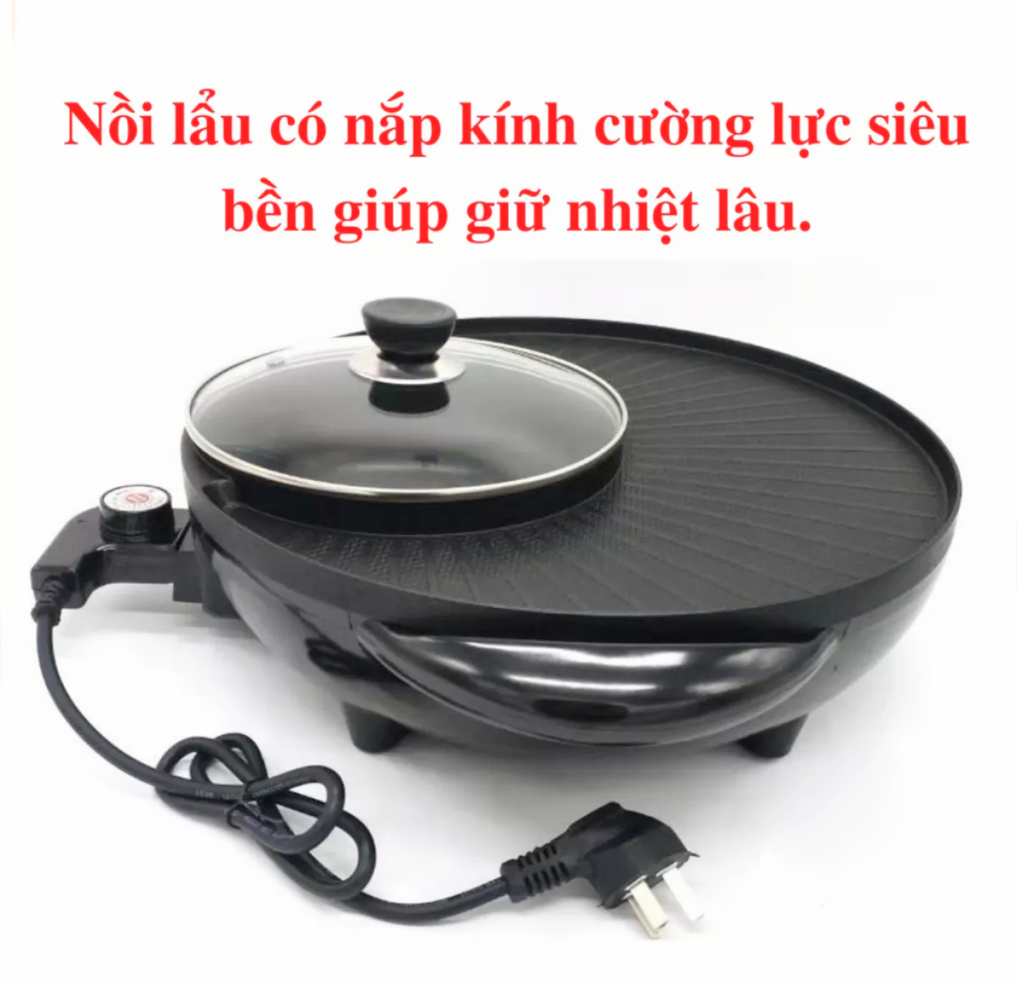 BẾP NƯỚNG LÒ NƯỚNG KIÊM NẤU LẨU 2IN1 ĐA NĂNG VỪA NƯỚNG VỪA ĂN LẨU TIỆN DỤNG GIA ĐÌNH HÀNG LOẠI TỐT