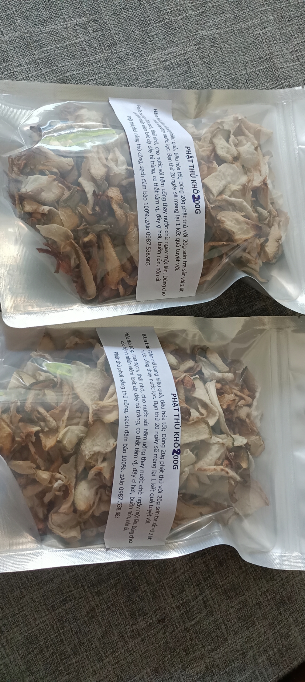 Phật thủ khô 100g