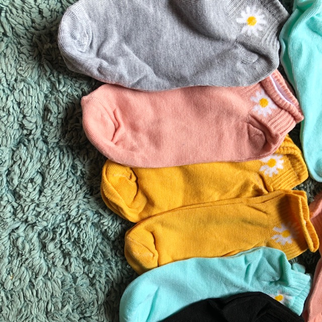 Set tất 10 đôi hoa cúc (Đựng túi trong)