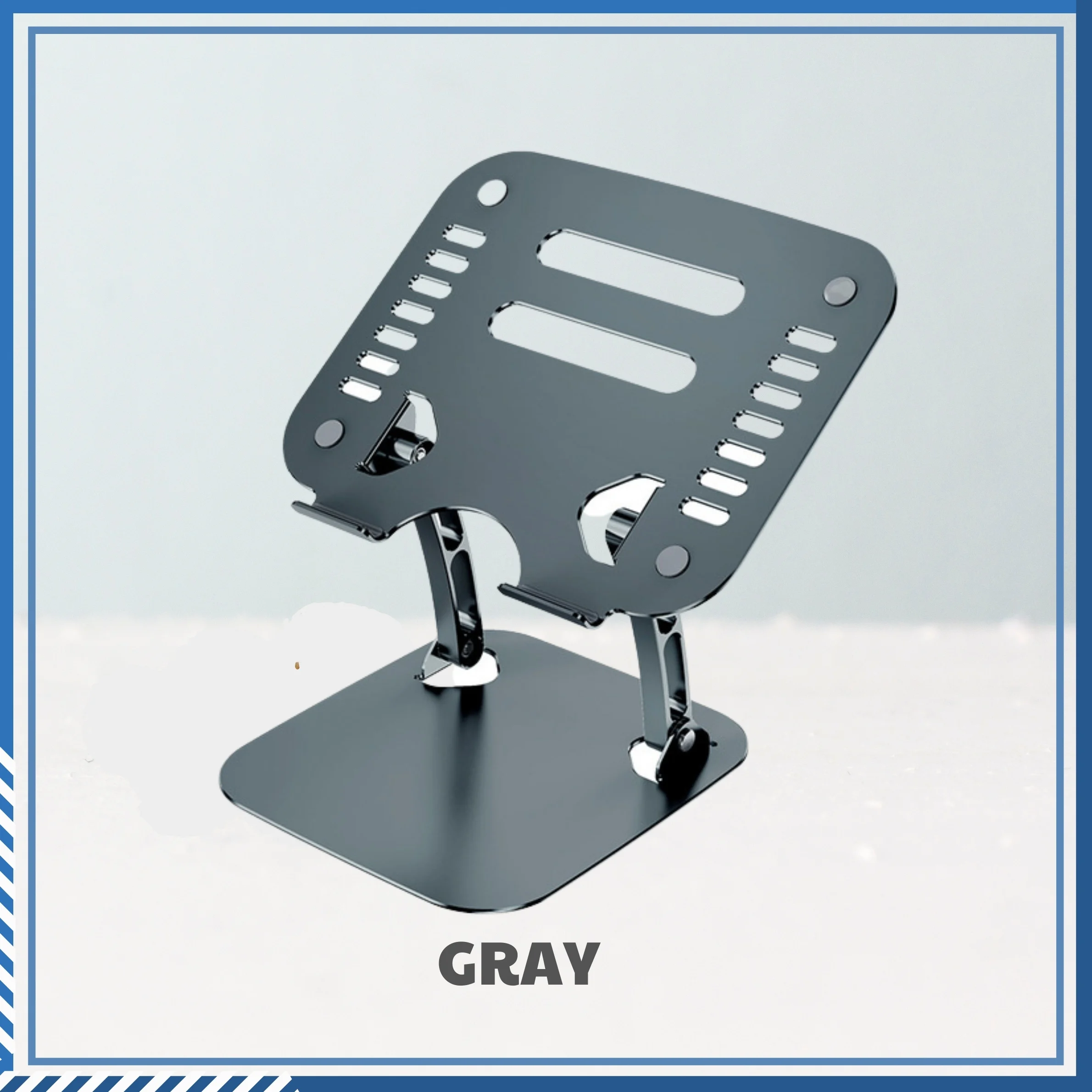 Giá Đỡ Laptop Hợp Kim Nhôm Cao Cấp, Hỗ Trợ Tản Nhiệt, Chống Trơn Trượt Tiện Lợi Dành Cho Laptop 10-17inch
