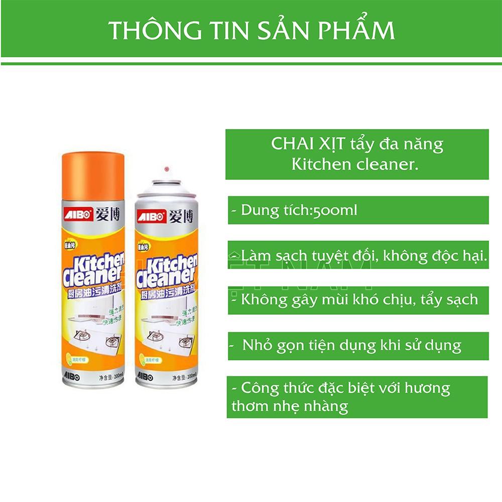 Chai Xịt Tẩy Rửa Bếp Kitchen Cleaner Tẩy Sạch Vết Bẩn Mùi Thơm Dễ Chịu, Bình xịt vệ sinh bếp bọt tuyết đa năng