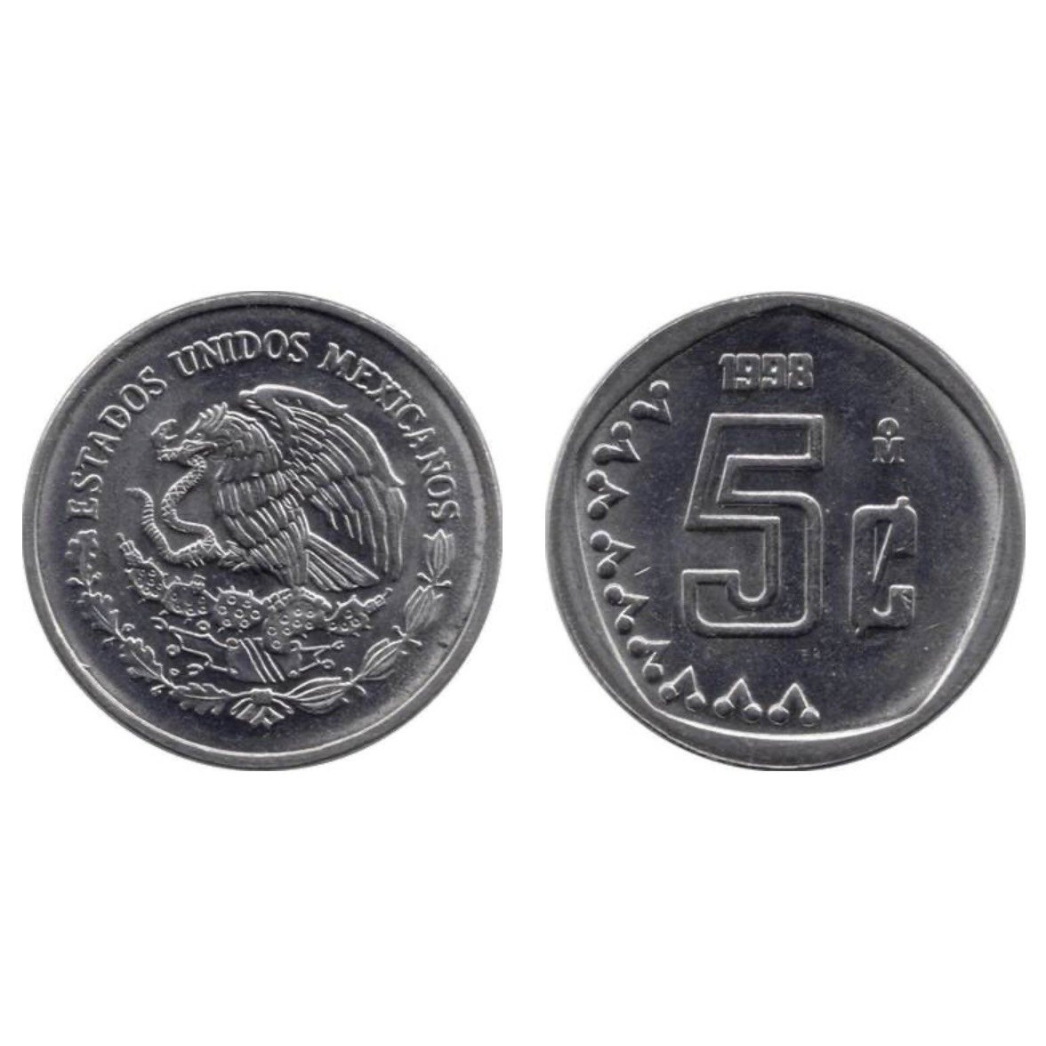 Đồng xu Mexico 5 cent, quốc gia ở Bắc Mỹ