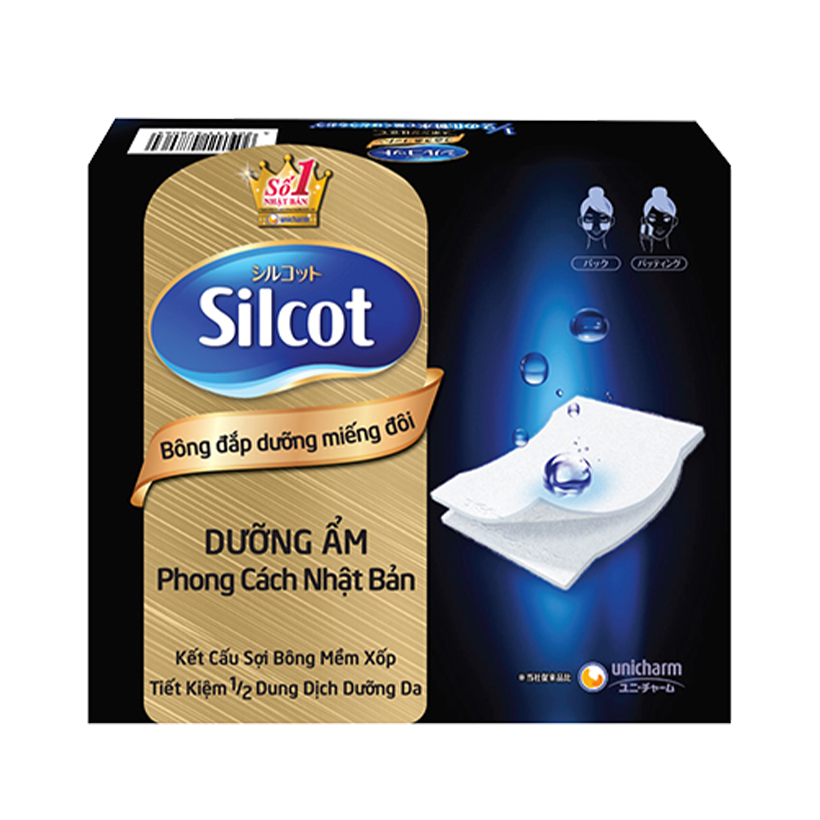 Bộ 6 Bông đắp dưỡng Silcot miếng đôi hộp 40 miếng