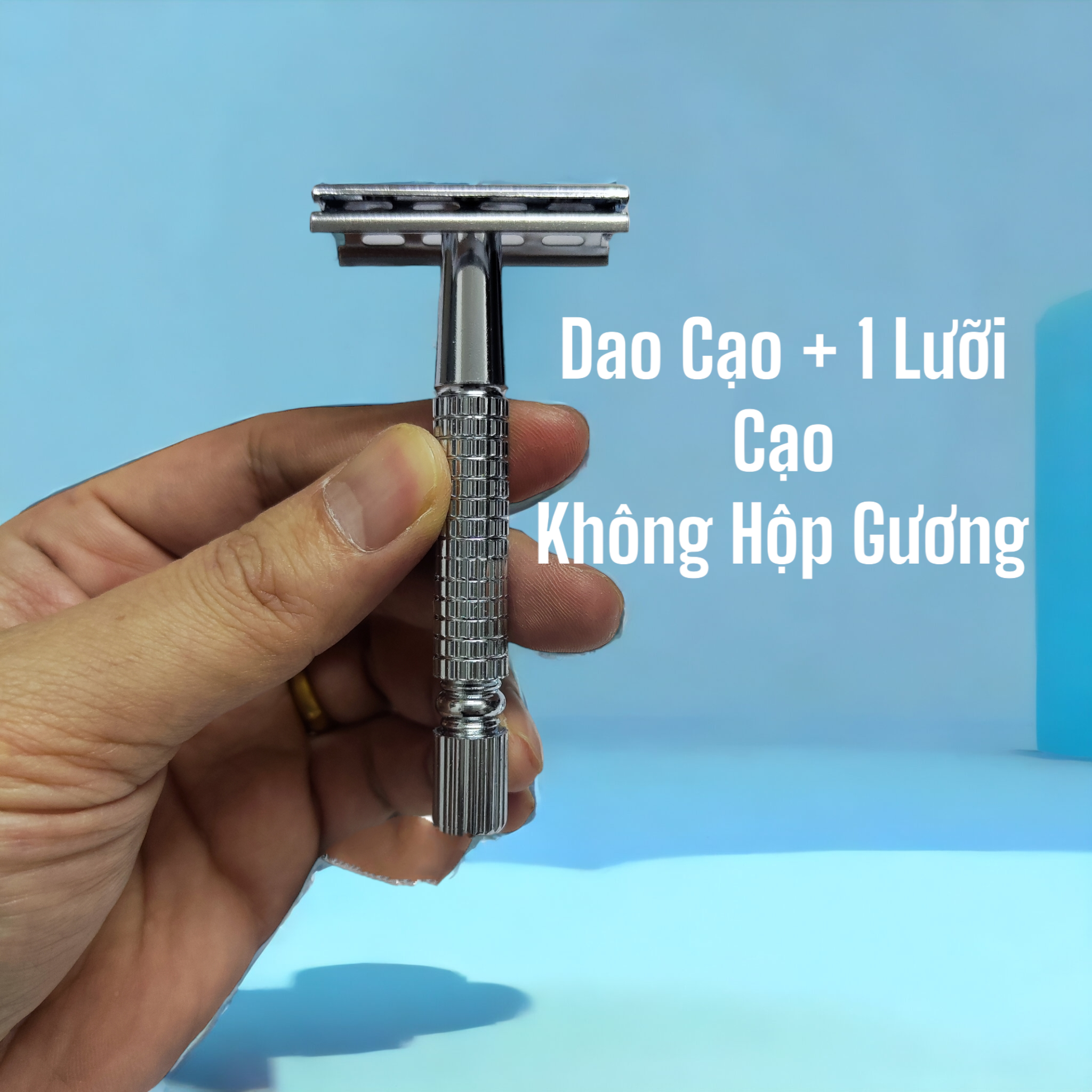 Dao Cạo Râu Cán Tháo Rời Chất Lượng Cao Hàng Bóc Hộp [ Không Hộp Gương Xả Lỗ Do Vận Chuyển Bị Móp Méo Bể Vỡ Bao Bì và Gương ]