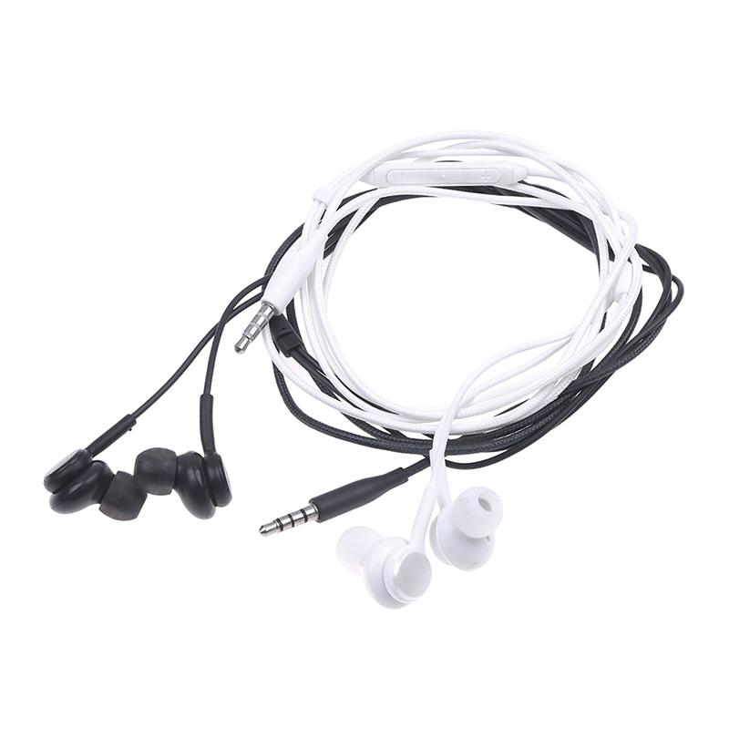 Tai nghe có dây 3,5 mm dành cho Android Dành cho Samsung S8 Tai nghe thể thao nhét trong tai nghe nhạc stereo di động có Mic Cuộc gọi rảnh tay Màu điện thoại: trắng