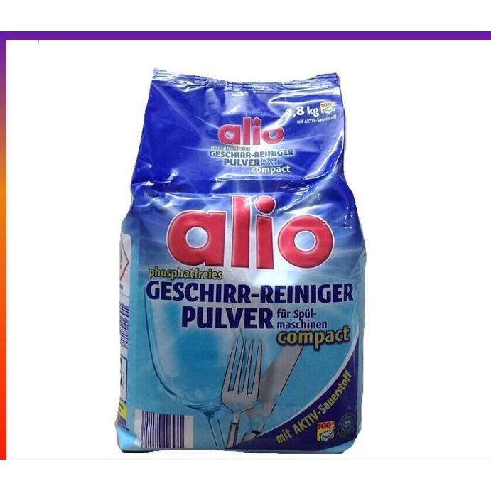 Combo Bột rửa bát Alio 1,8kg+ Muối somat 1.2kg+ nước làm bóng somat 750ml