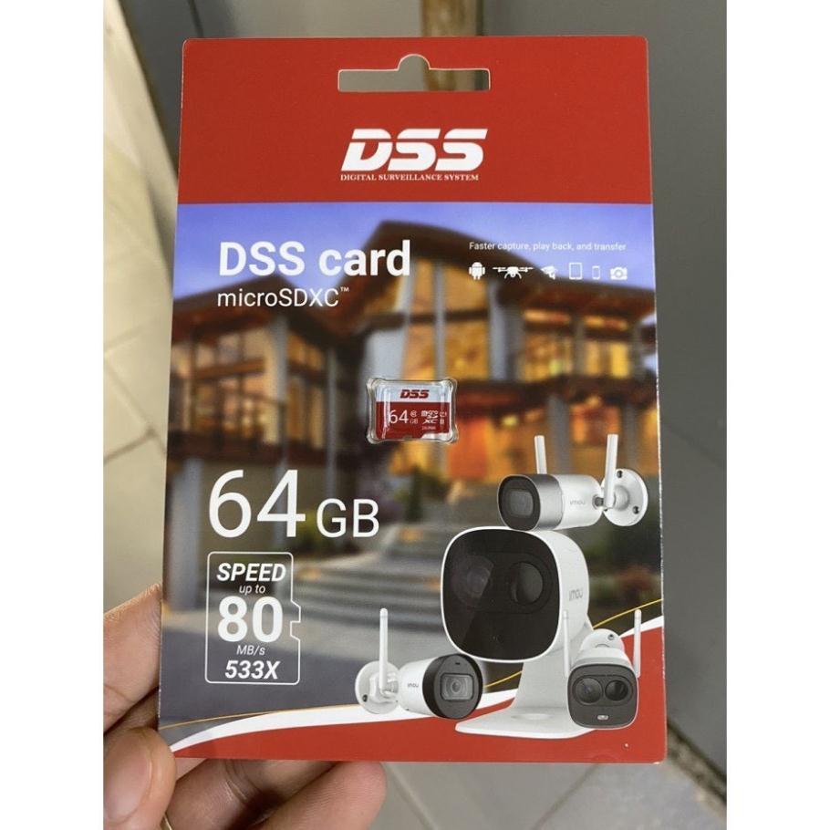 Thẻ nhớ Micro SD 64G DSS tốc độ 80MB/s, chính hãng, bảo hành 24 tháng