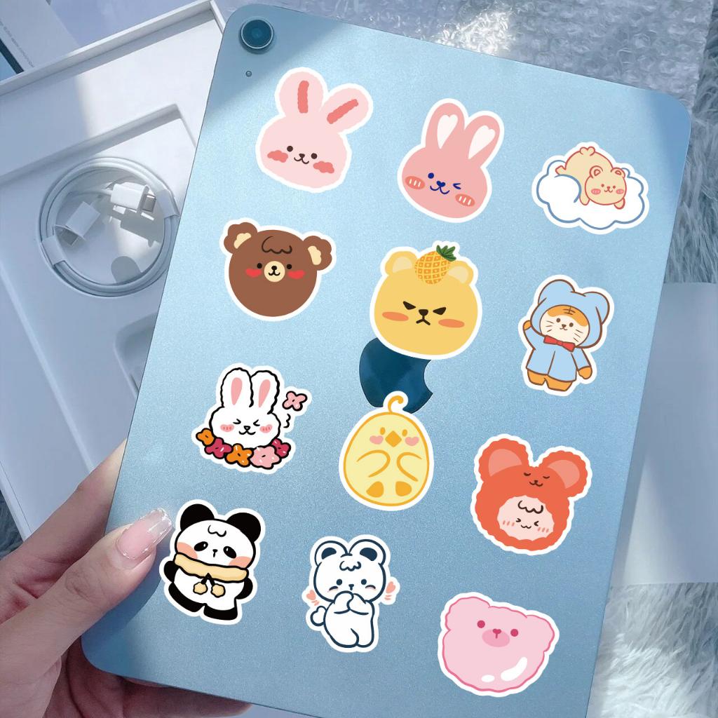 Sticker ĐỘNG VẬT CHIBI hoạt hình cute trang trí mũ bảo hiểm,guitar,ukulele,điện thoại,sổ tay,laptop-mẫu S164