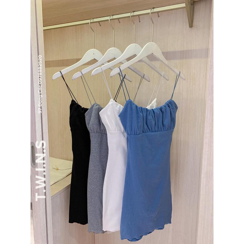 Váy body 2 dây nhún ngực 6027