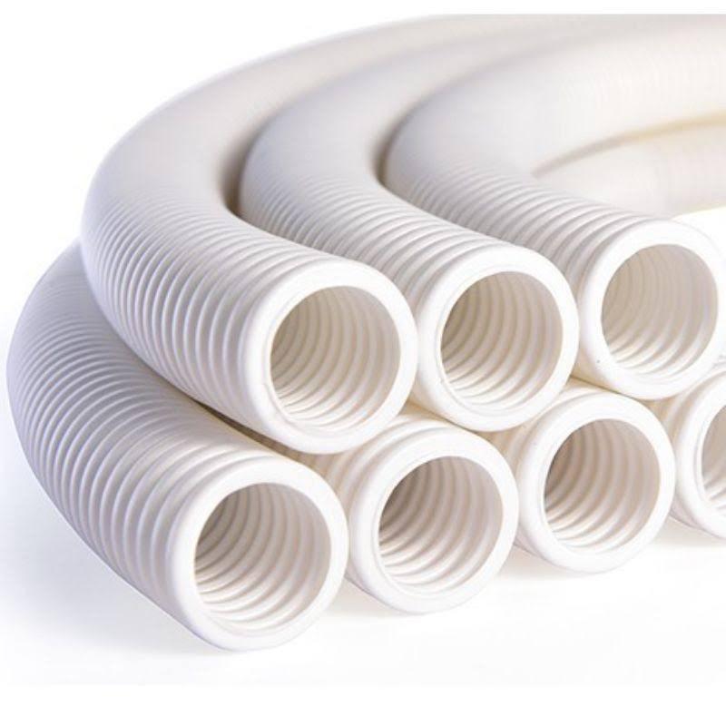 Cuộn 50m ống nhựa luồn dây điện ruột gà SP/Sunice - ống luồn ruột gà xám cuộn 50M (D16, 20, 25, 32)