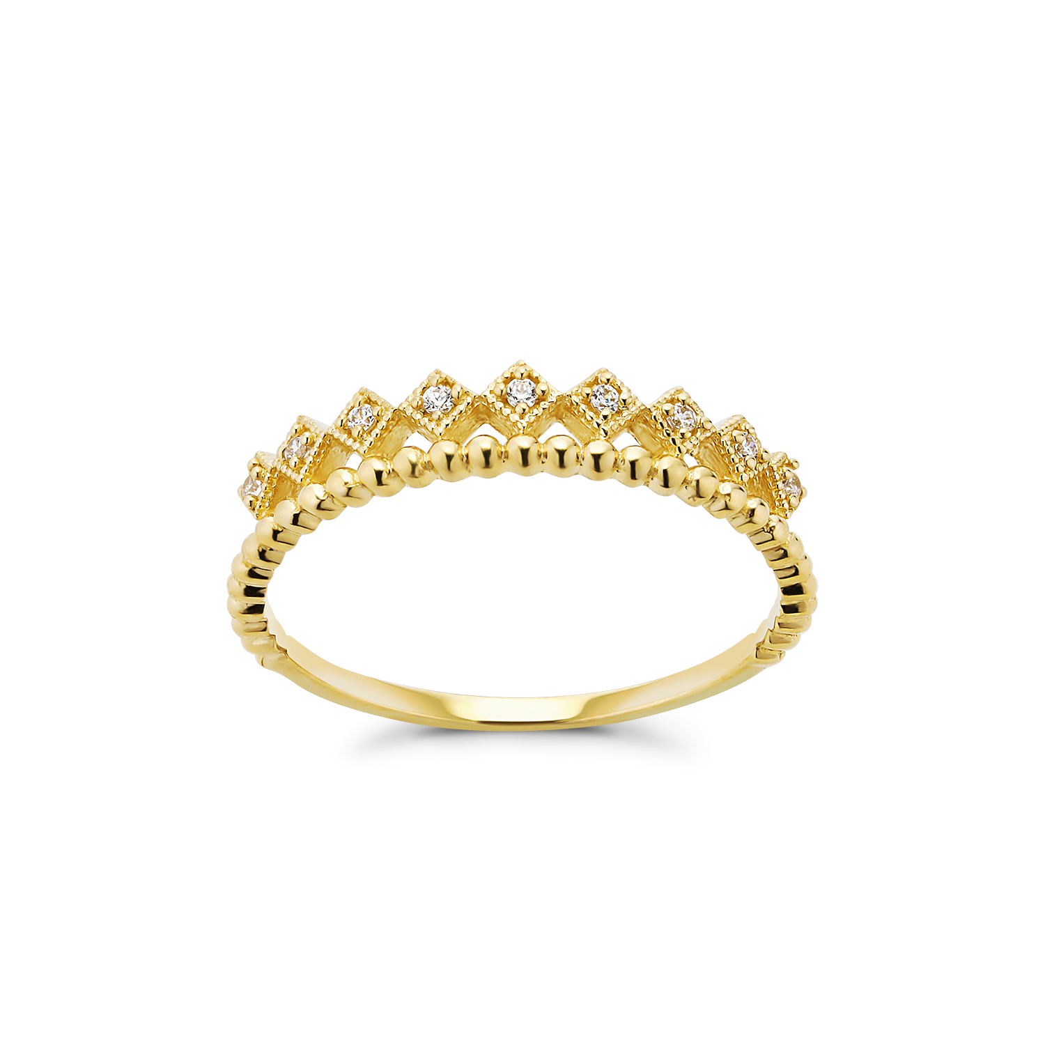 Nhẫn Nữ Vàng Tây 14k NLF424 Huy Thanh Jewelry