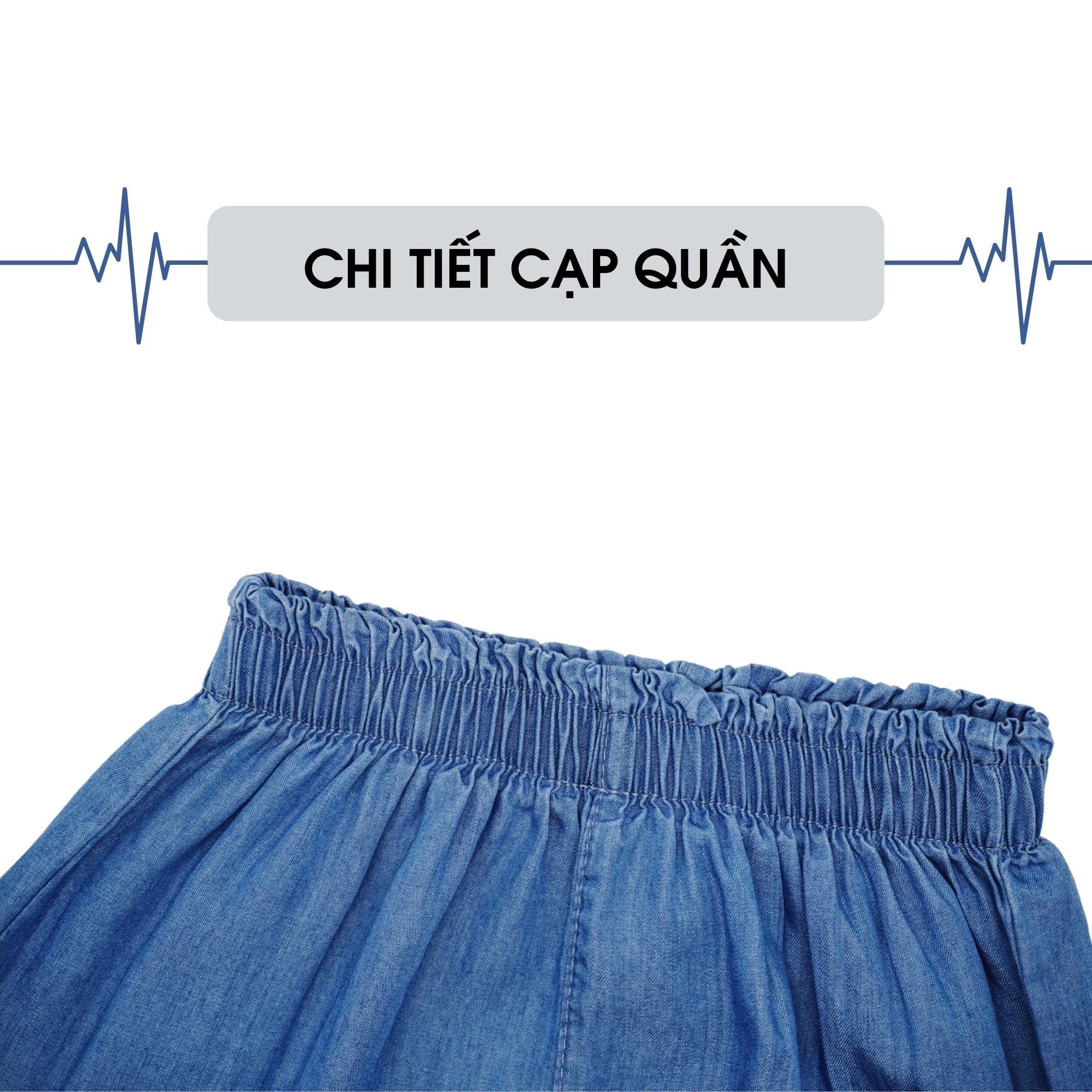 Quần lửng bò giấy Jean mềm 27KIDS cho bé gái họa tiết nơ hồng P302