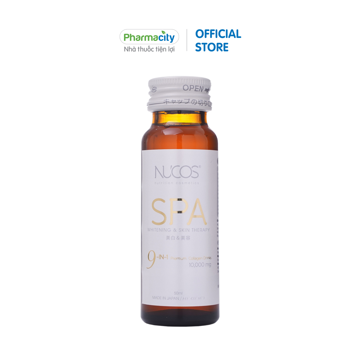 Nước uống làm sáng da, giảm lão hóa Nucos Spa Collagen 10,000mg