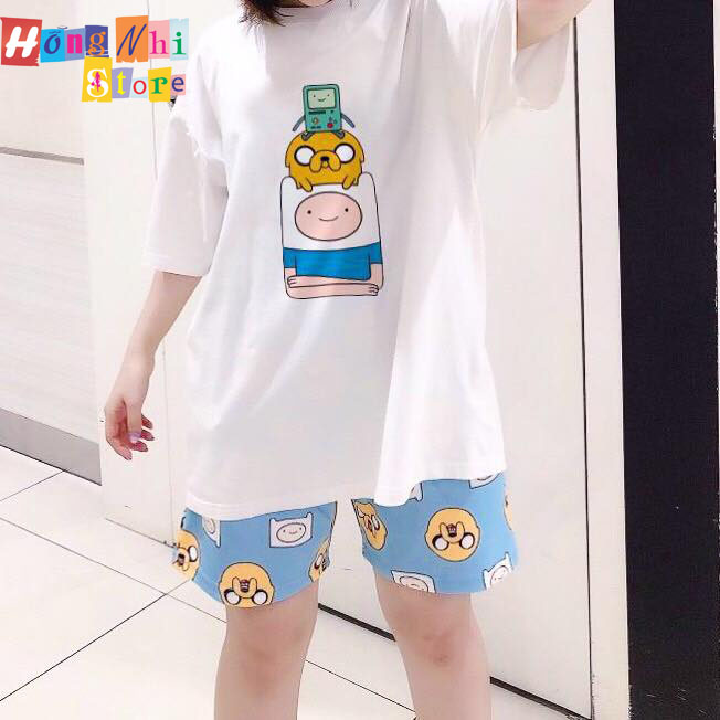 Quần Short Cartoon Unisex Hình Mặt Vàng - Quần Đùi Hoạt Hình Siêu Cute - MM