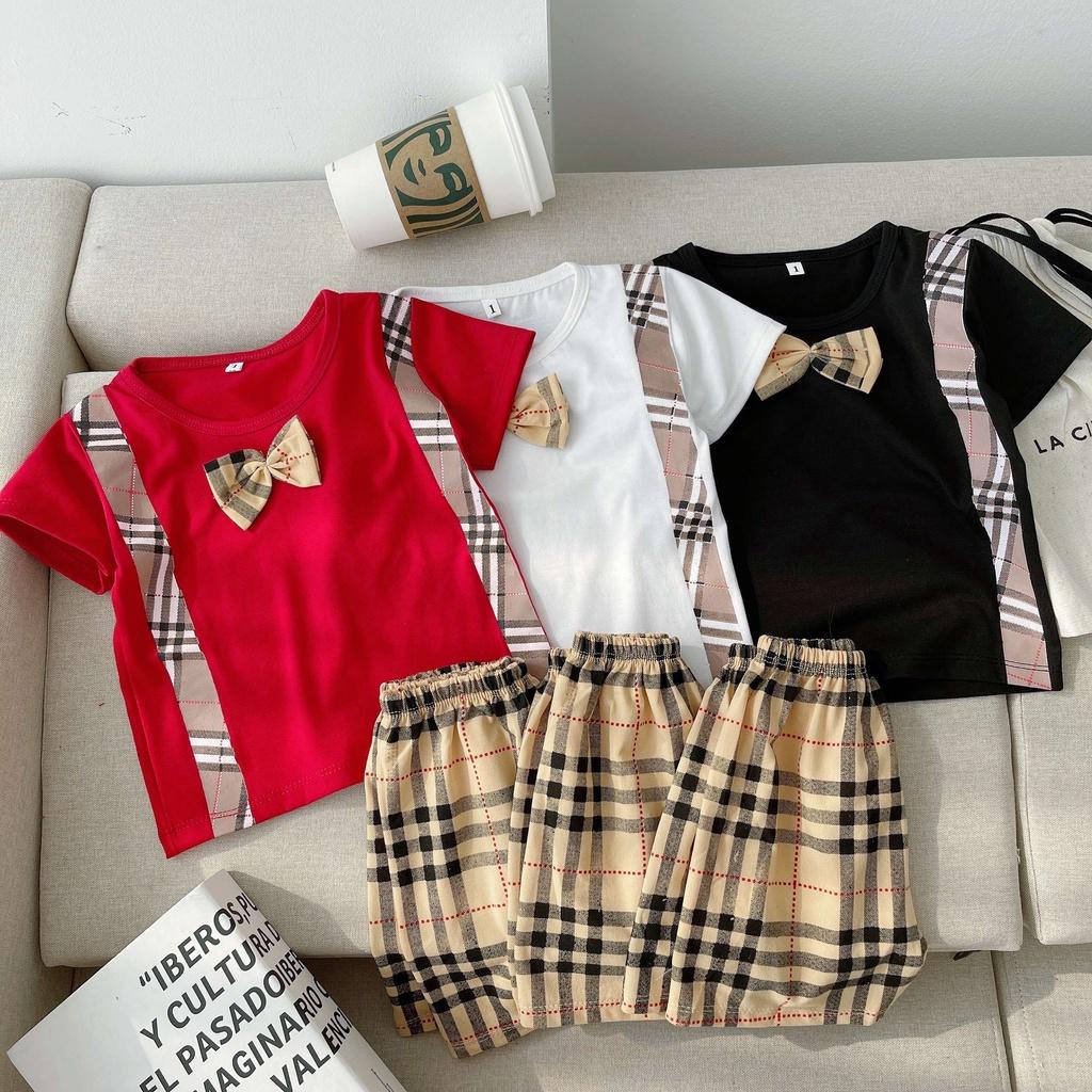 Bộ Quần Áo Cộc Tay Cho Bé Trai Kiểu Nơ Công Tử In 2 Dây Cực Sành Điệu - SUMO KIDS
