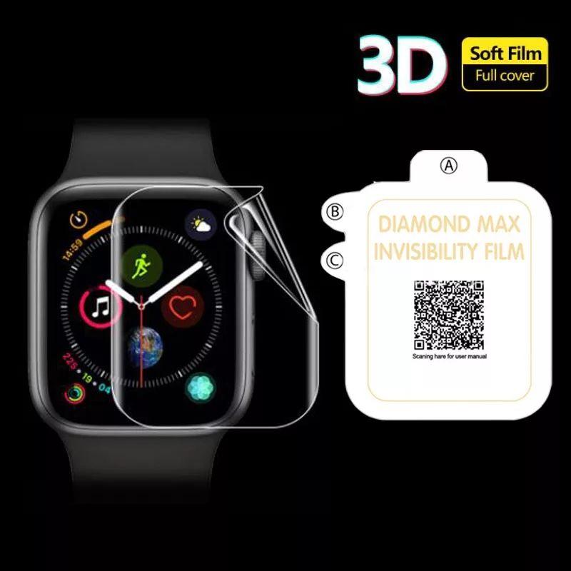 Bộ 3 miếng dán 3D Hydrogel Mềm Mại Bảo Vệ màn hình dành Cho Apple watch serie 4,5,6, SE 40mm/44mm