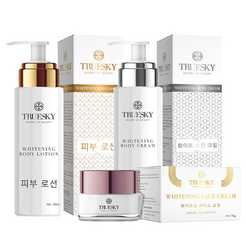 Bộ sản phẩm dưỡng trắng toàn thân và da mặt Truesky - Mỹ phẩm Truesky