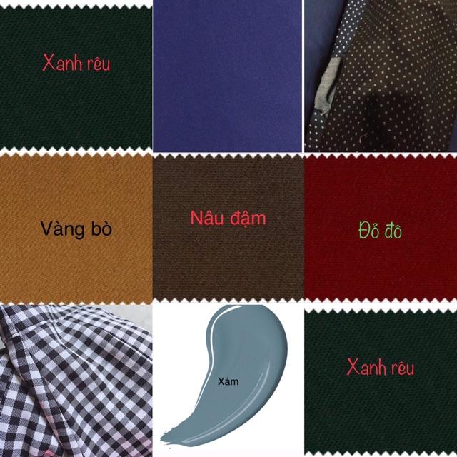 Chân váy chữ a túi hộp phối cúc trẻ trung CÓ ẢNH THẬT