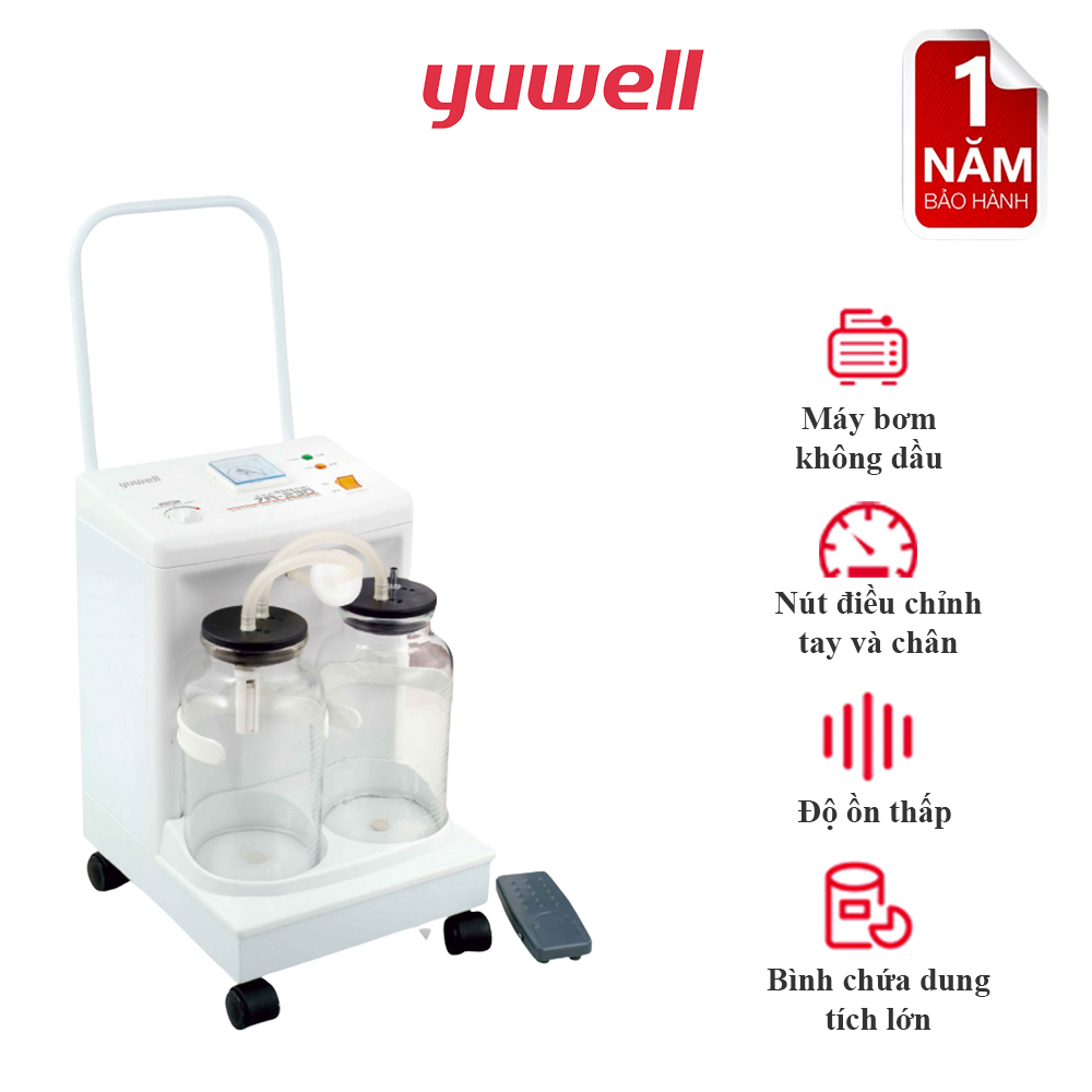 Máy hút dịch 2 bình Yuwell 7A-23D