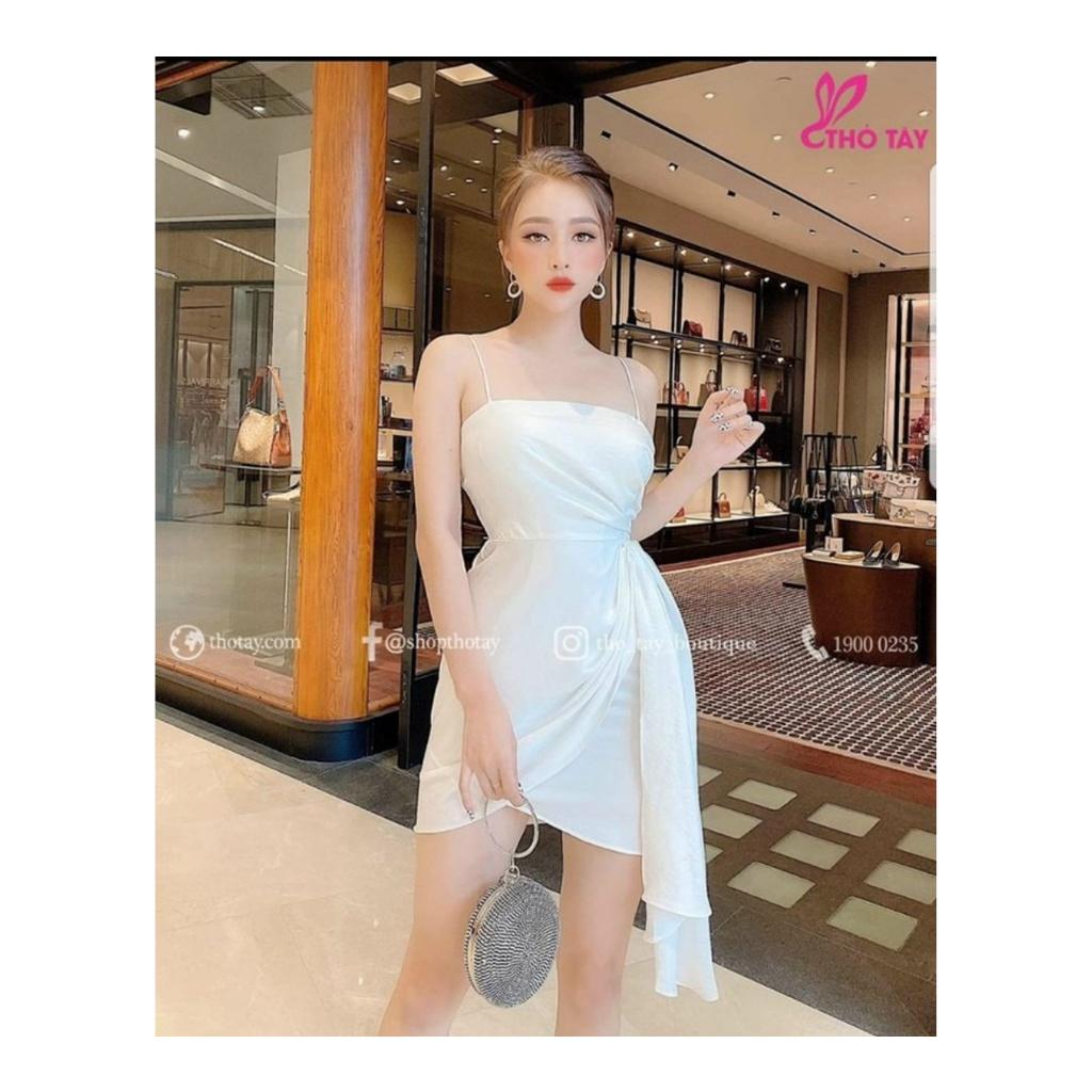 Đầm 2 dây dự tiệc thiết kế xếp ly bèo eo body sexy sang chảnh cho nàng dạo phố Thời Trang váy nữ MINH PHÚC