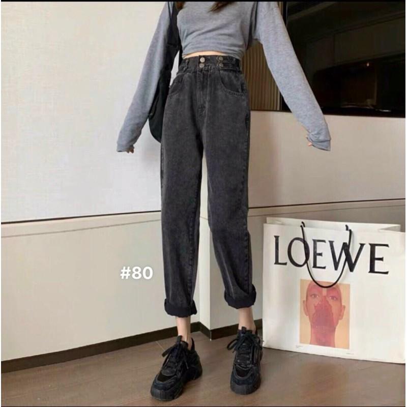 JEAN THÁI 26/35 ảnh thật quần baggy lưng cao có bigsize