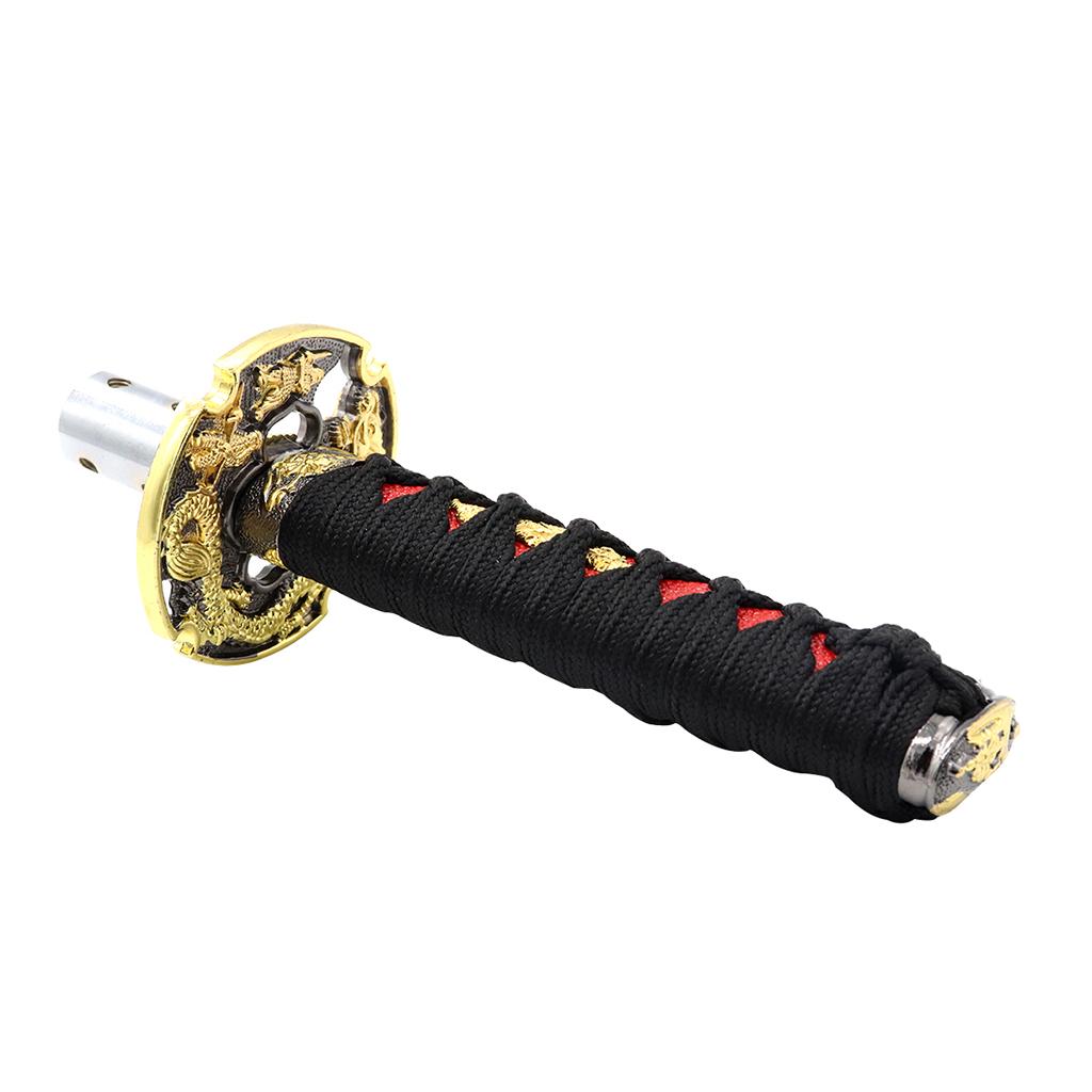 Samurai Sword Katana Shape Gear Shift Knob Shifter Lever for Car 15cm Black