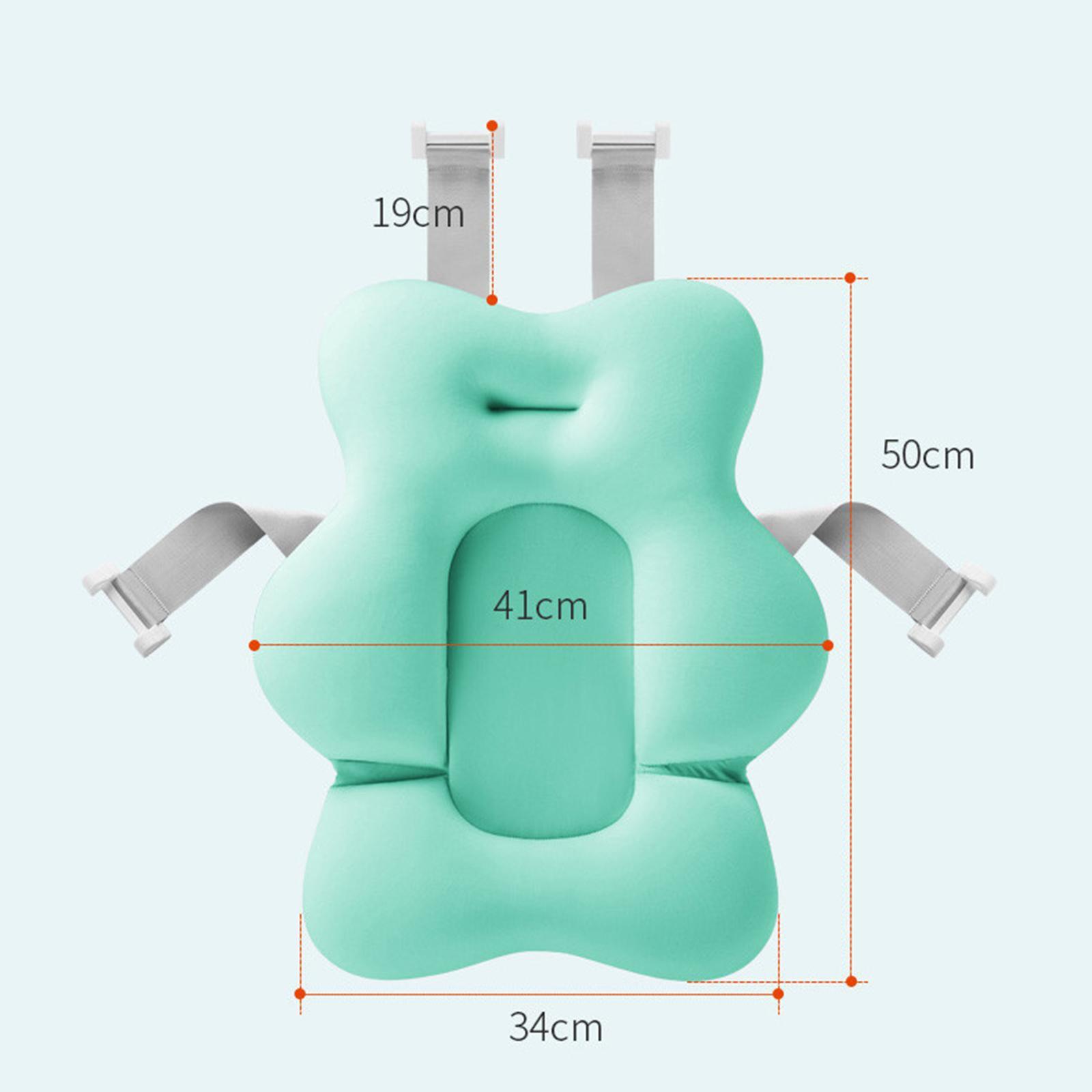 Portable Non-Slip Bathtub Pillow Bath Seat Support Mat Safety for Infant Baby