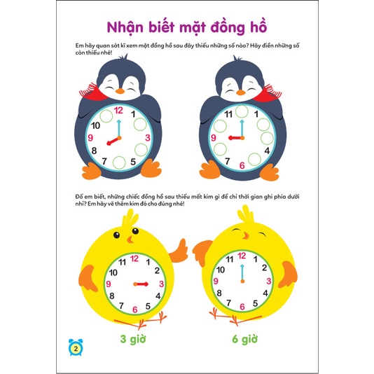 Sách - Cùng con khôn lớn: Học Xem Giờ & Học Toán - ndbooks