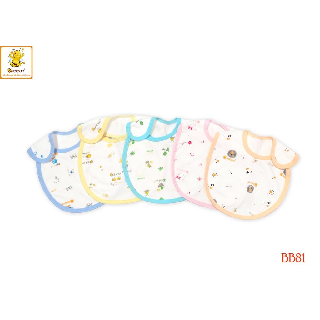 Yếm Dán Sơ sinh cotton 2 lớp in hình cute BABIBOO - BB81