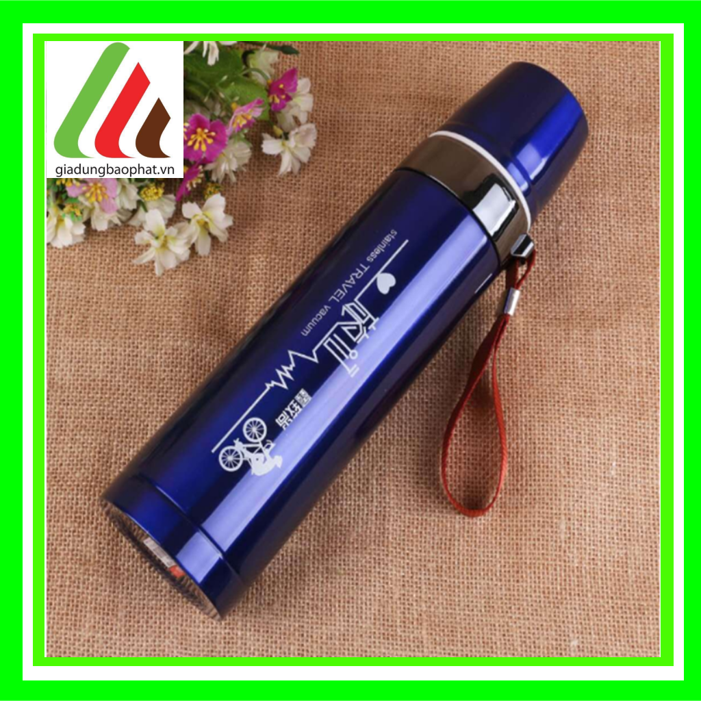 Bình giữ nhiệt kangyong 750ml inox 2 lớp chân không cách nhiệt màu sắc trơn sáng sang trọng tiện lợi