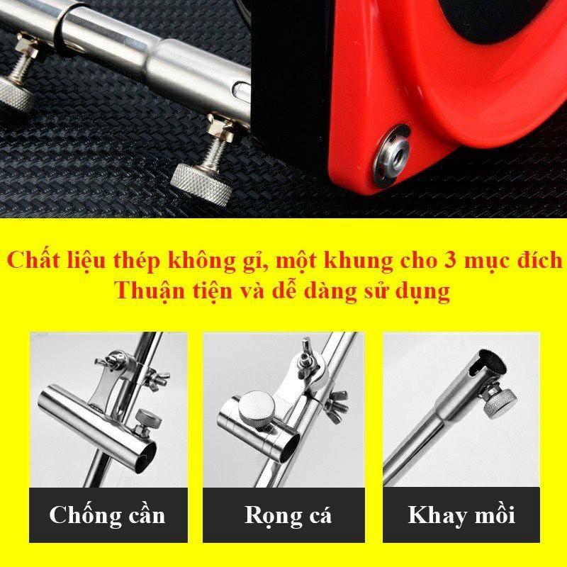 Tháp Câu Đài Đa Năng Hỗ Trợ Chống Cần Câu , Cố Định Rọng Cá , Khay Mồi