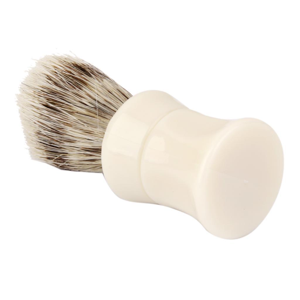 Plastic Handle Hair Shave Brush Bristle Shaving Tool