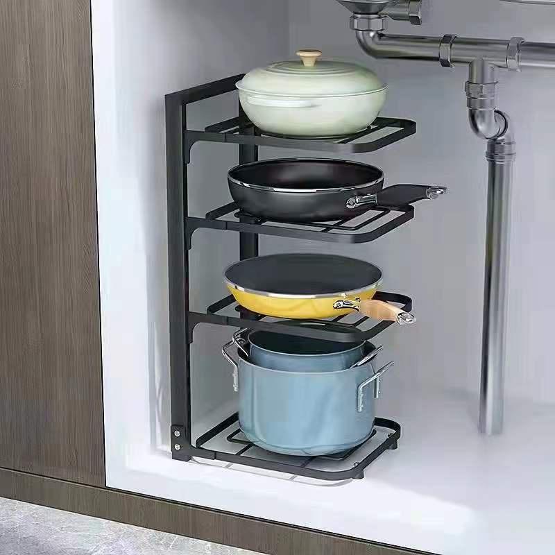 Giá đỡ nồi chảo nhiều tầng tiện dụng cho nhà bếp