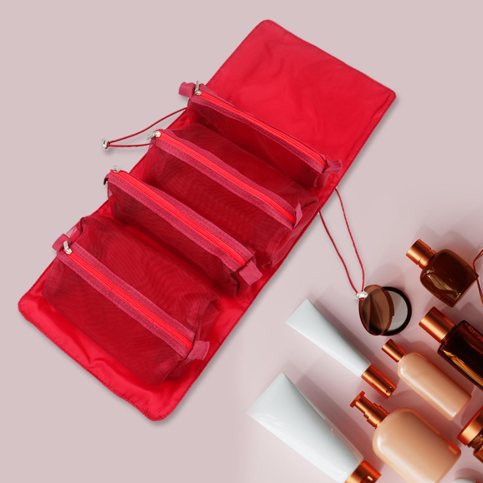 Makeup Cosmetic Bag Adjustable Tightness for Brushes Set Bathroom