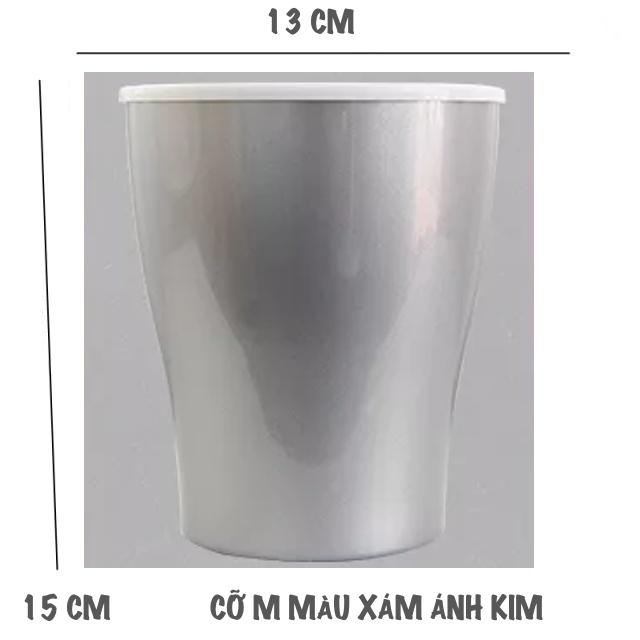 Chậu cây để bàn Oliz W0 - Chậu trồng cây tự tưới nước cho cây. Dùng trang trí nhà cửa, bàn làm việc