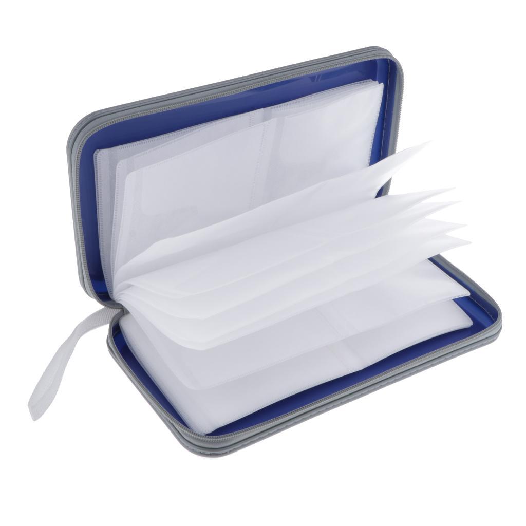80 Sleeves CD Wallet Square DVD Case Protector CD Disc Storage Organizer
